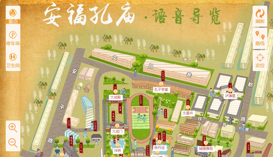 清苑手绘地图：智慧景区智能化服务的延伸